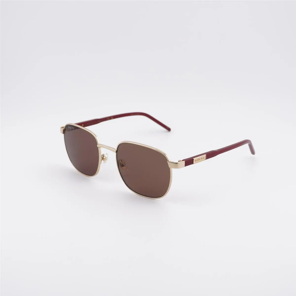 Gucci GG1799S 004 Gold/burgundy/brown 54-20-145 Sunglasses - Frame: Gold/Burgundy, Lens: Brown, code: 004