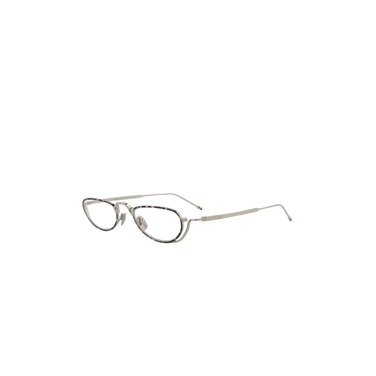 Unisex Novelty 50mm Tortoise Silver Opticals TBX913-5002 by Thom Browne