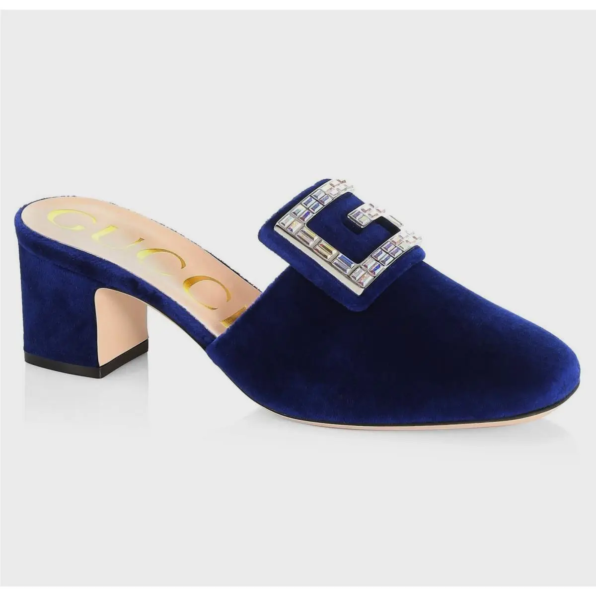 Madelyn Velvet Mules with Crystal Buckle– Party Dressy Shoes Eur 40 by Gucci