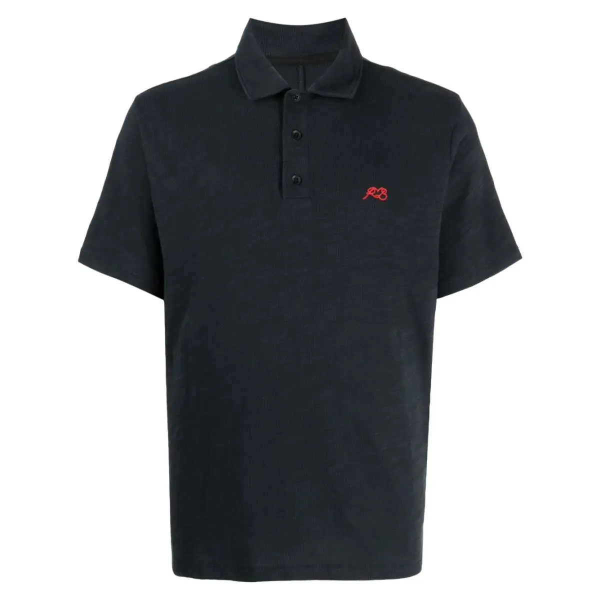 Rag Bone Men`s Classic Flame Short Sleeve Polo Shirt Salute