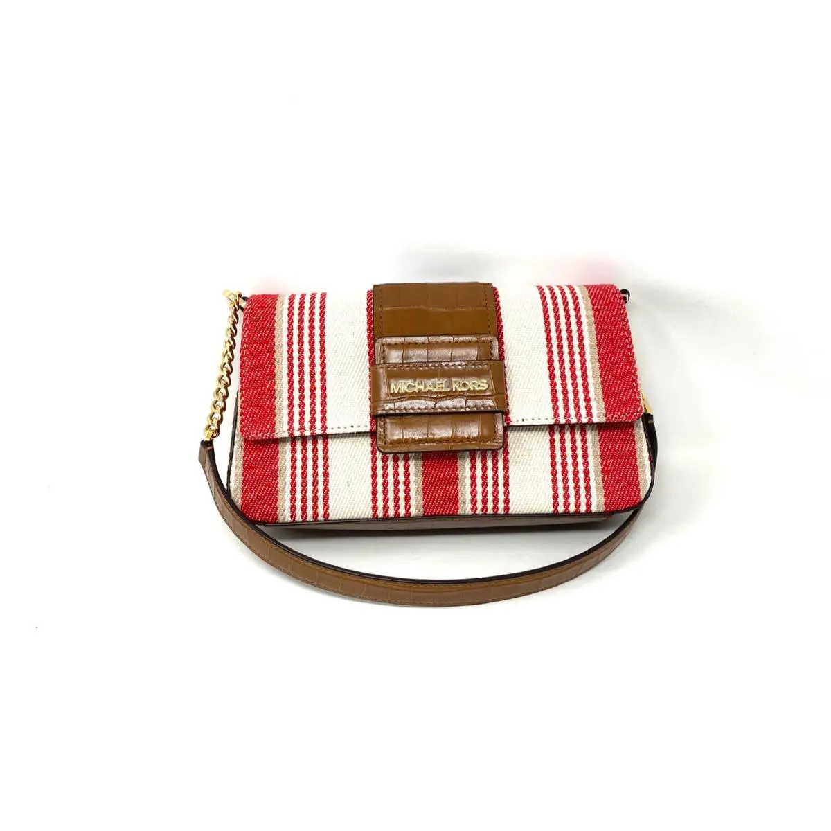 NP Michael Kors Women`s Sage Flap Shoulder Bag Leather Coral Reef 35S0GWZL6C