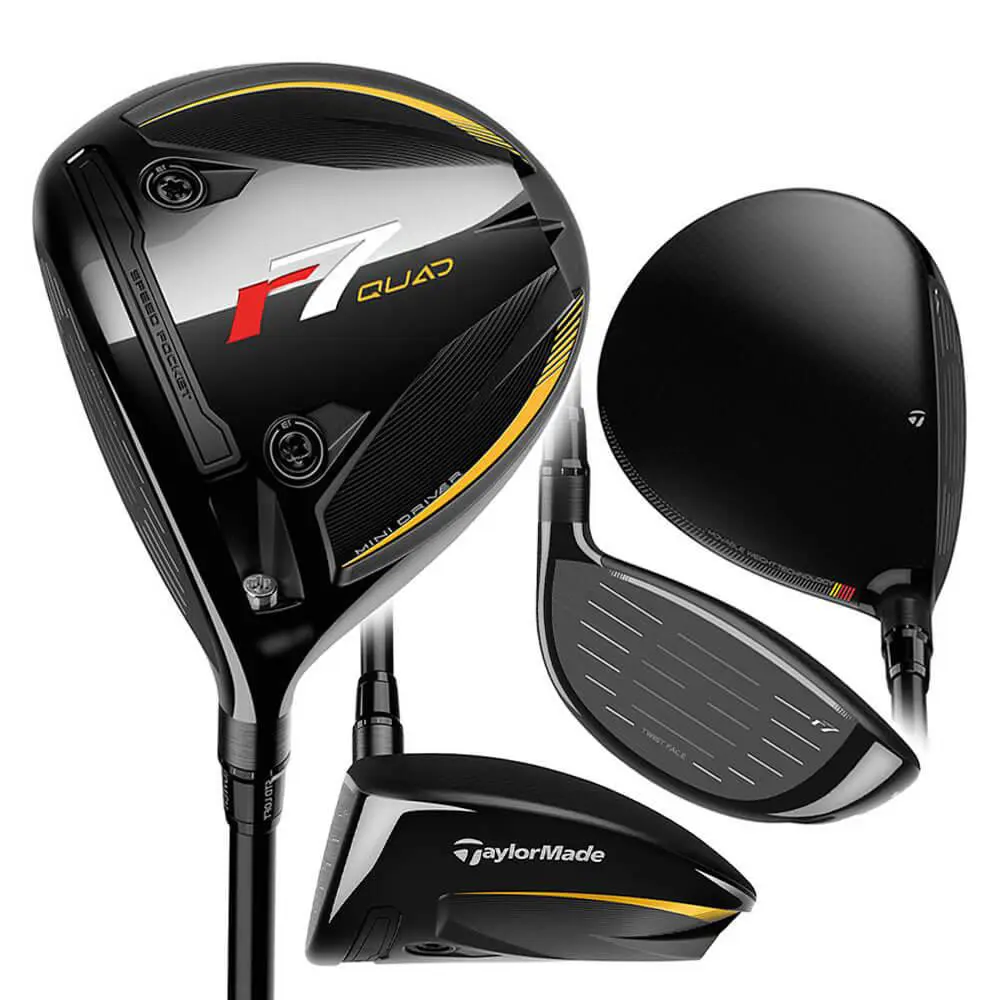 Taylormade Men r7 Quad Mini Driver 305cc - 25 - Chrome
