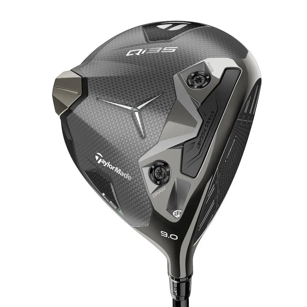 Taylormade Golf Qi35 LS Driver 9 Stiff Flex Kaili White Darkwave CB - White