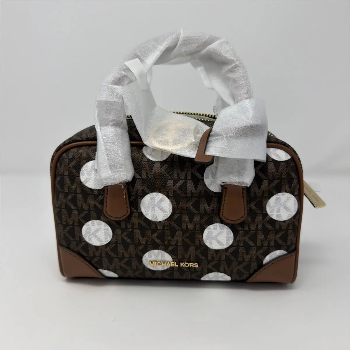 Michael Kors Thompson Extra-small Polka Dot Signature Logo Satchel