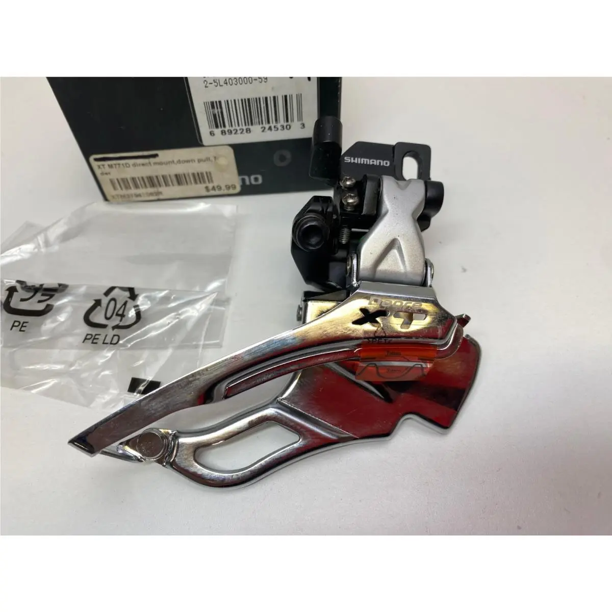 Shimano Deore XT Front Derailleur Down Swing Direct Mount FD-M771-D 3x9