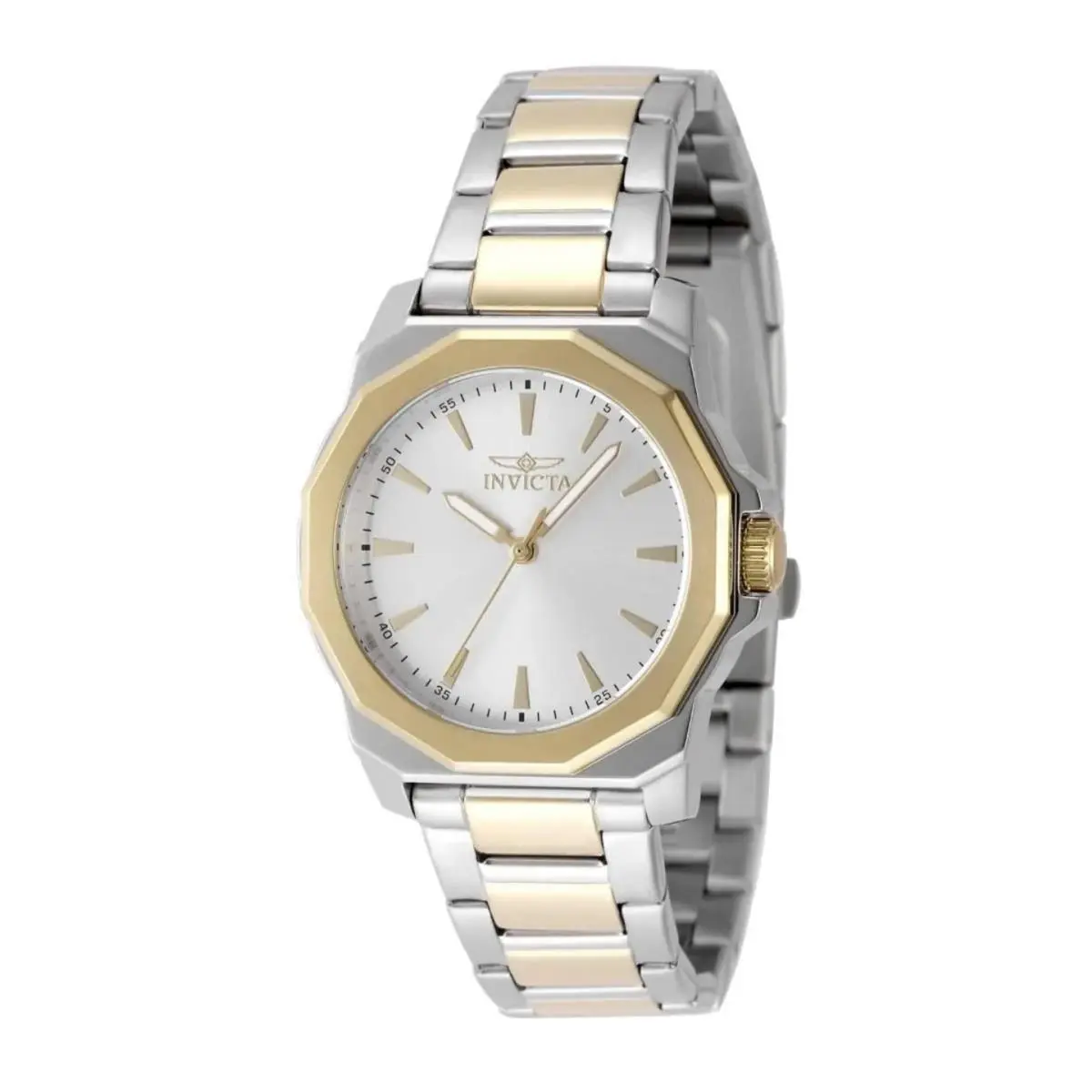 Invicta Men`s Watch Speedway Quartz Silver Dial Two Tone Steel Bracelet 49088