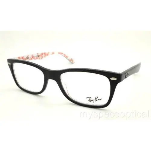 Ray Ban 5228 5014 Black W/logo Interior 53mm Frames