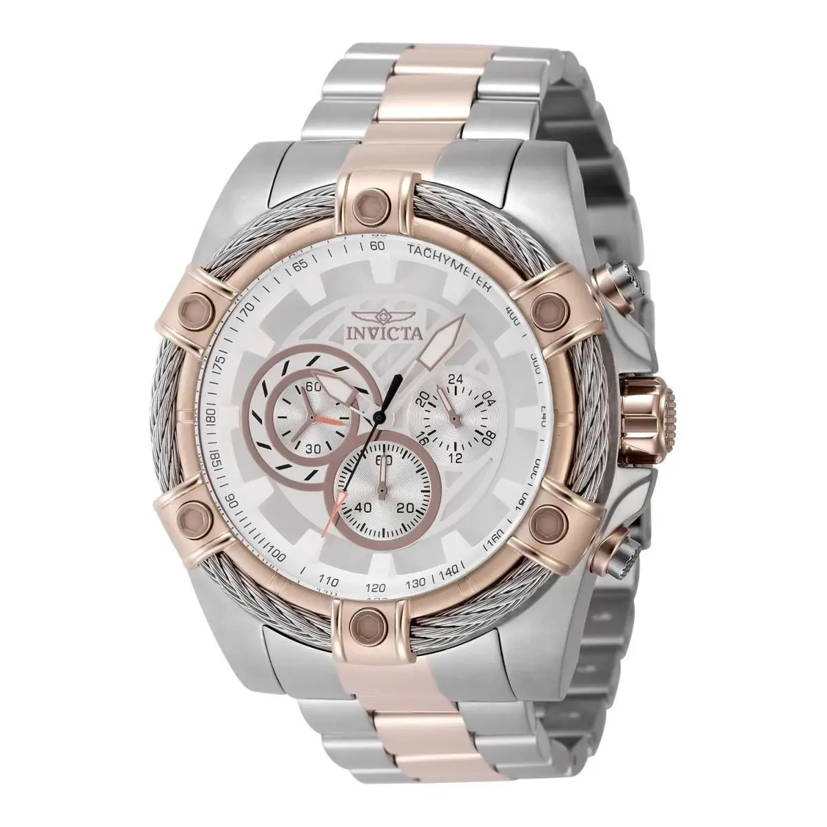 48869 Quartz Watch Silver Dial Stainless Steel 52mm Men by Invicta