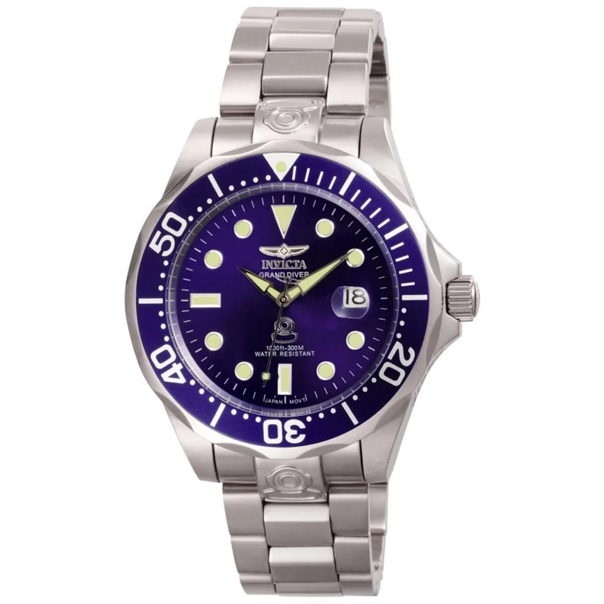 Invicta Men`s 3045 Pro-diver Grand Diver Automatic Blue Stainless Steel Watch