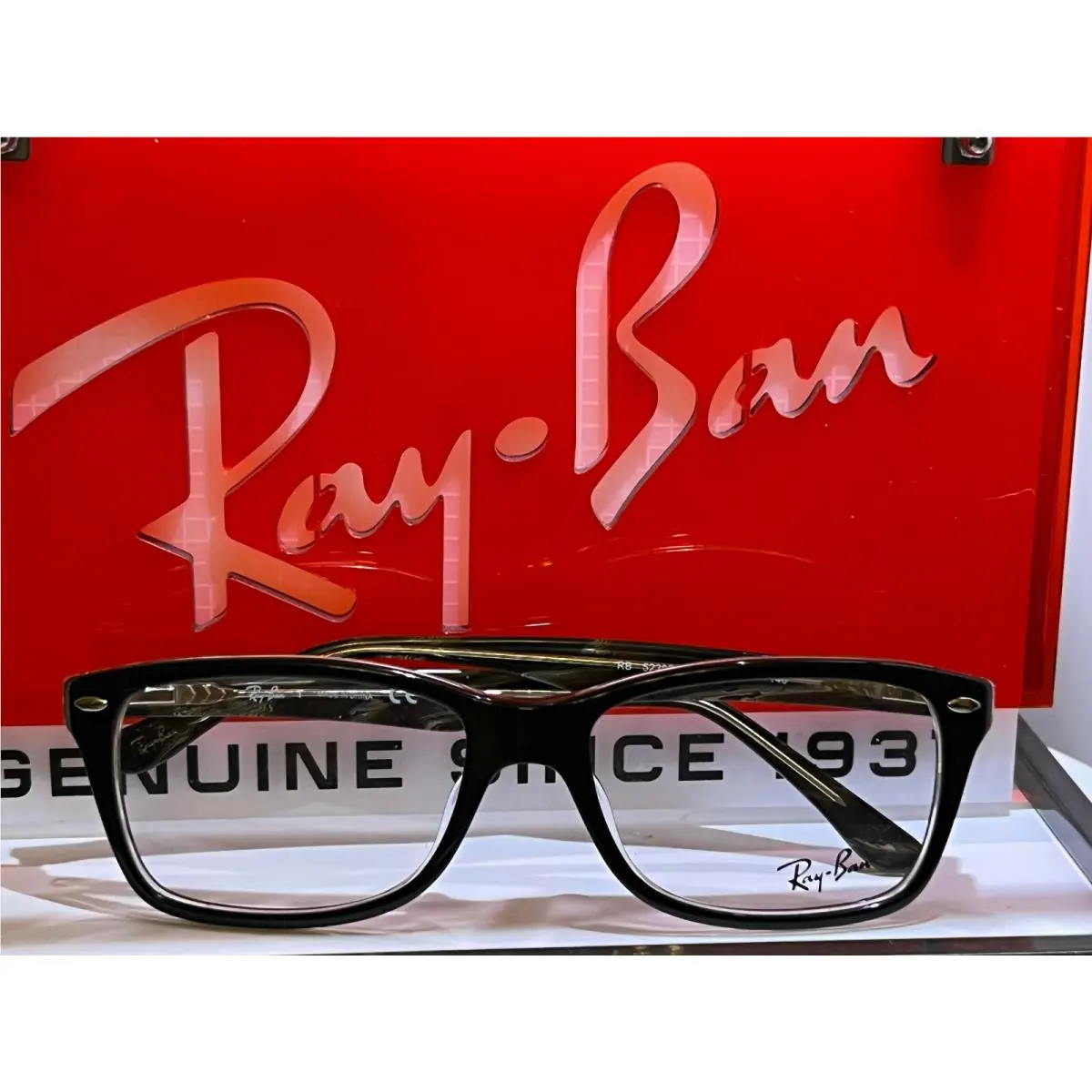 Ray-ban RB5288F Recatngle Black Eyeglasses 55MM 276