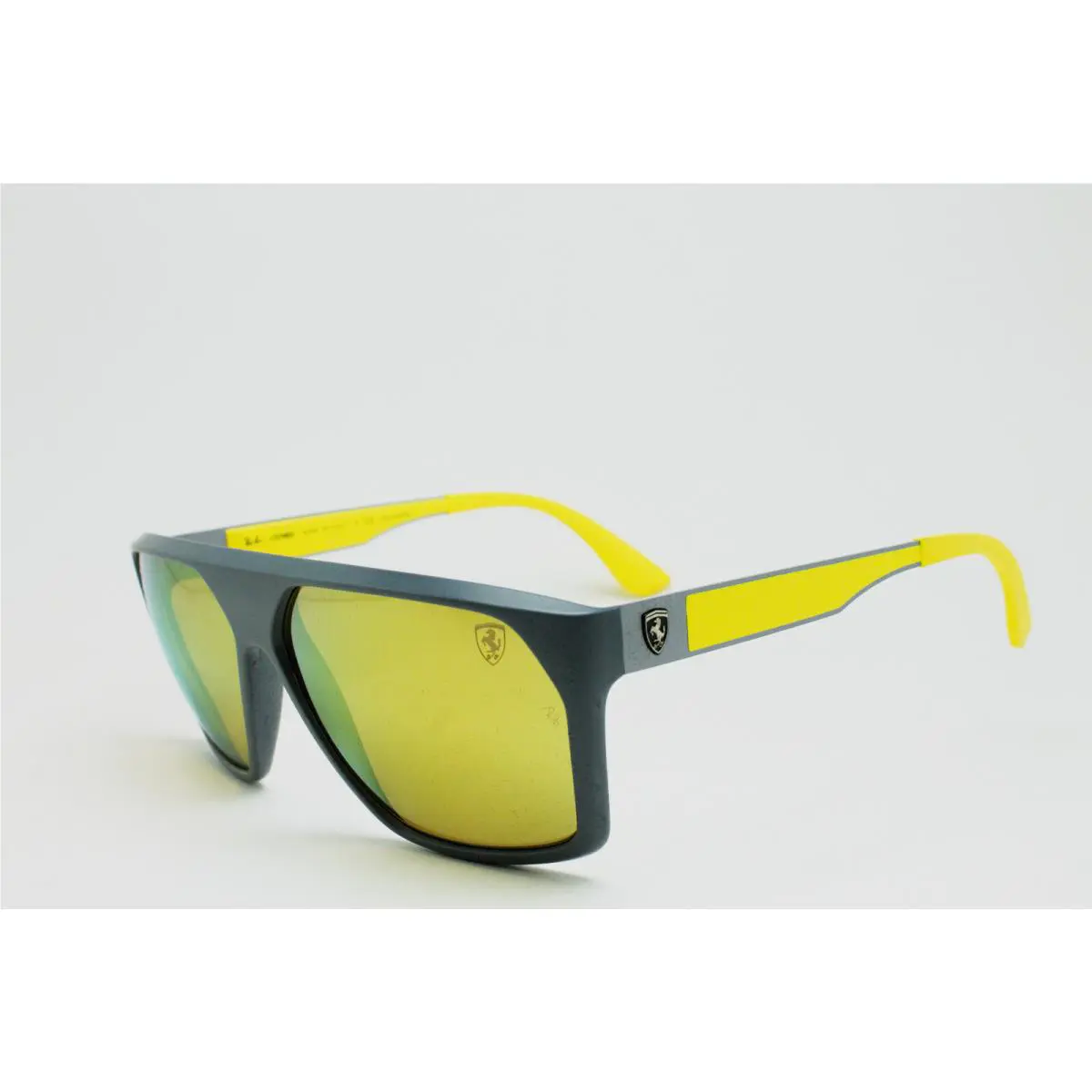 Ray Ban Scuderia Ferrari Collection RB4309M F6086B Mirrored Polarized Sunglasses