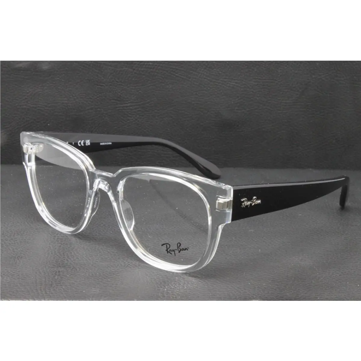 Ray Ban Eyeglasses Unisex Transparent Square Plastic 52mm RX7210-5943