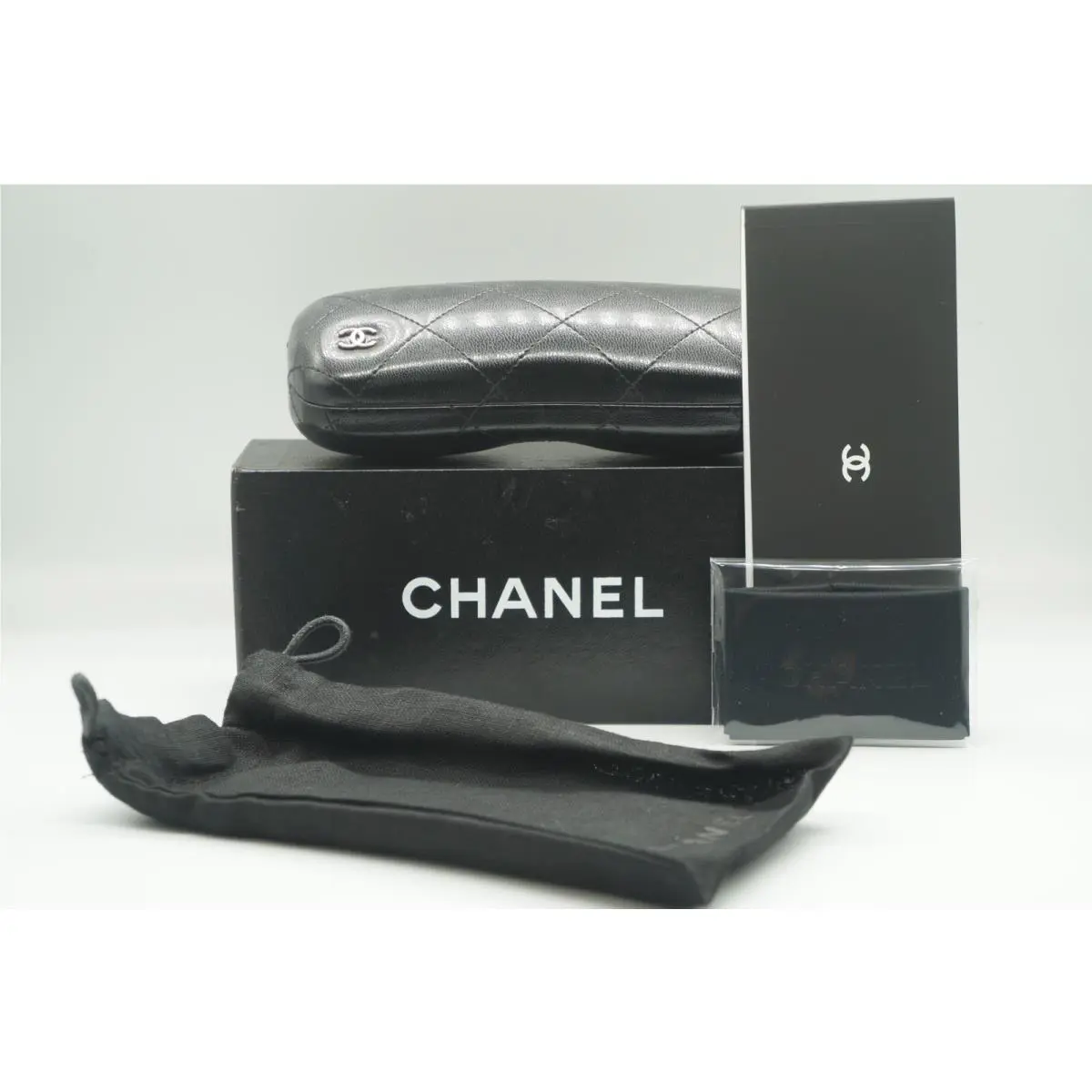 Chanel Case with Cloth Documents Sleeve For Eyeglasses and Sunglasses