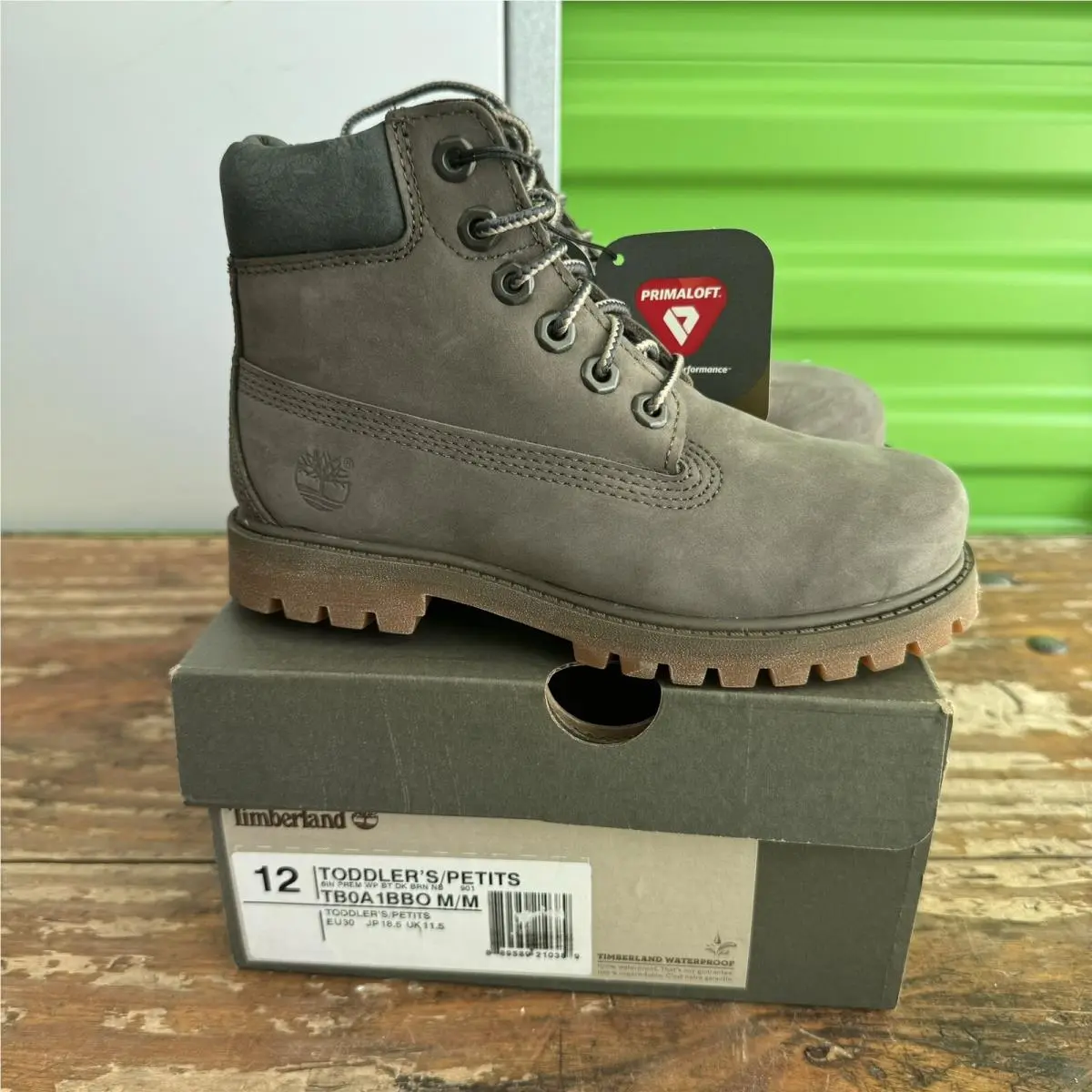 Timberland 6in Premium Dark Brown Boots Classic 12 Toddler Primaloft