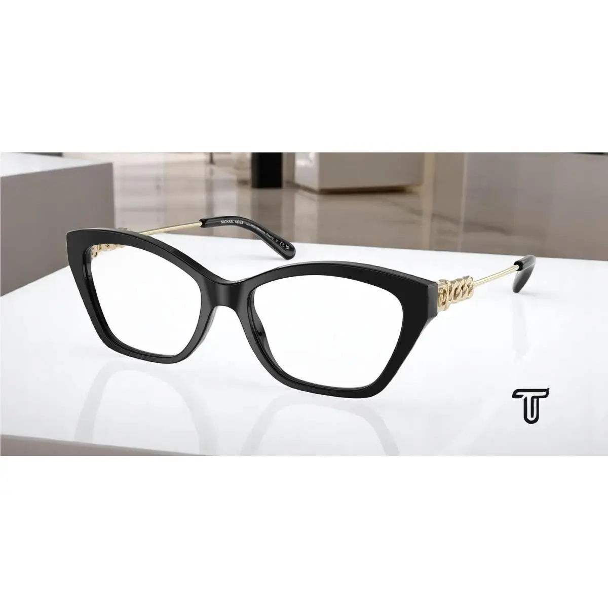 Michael Kors MK4136 3005 Makena Beach Black Demo Lens 54 mm Women`s Eyeglasses