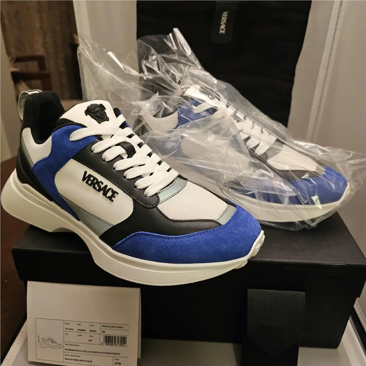 Versace shoes - Versace Medusa - Medusa - 1011942 - White/Black/Blue (UPC: 8056204617942) 0