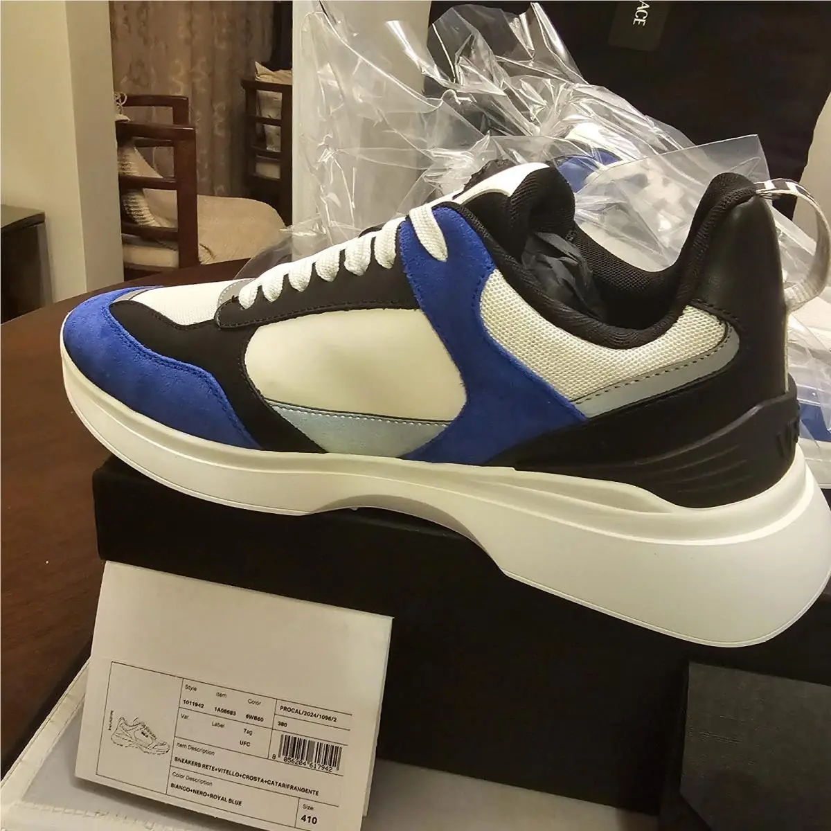 Versace shoes - Versace Medusa - Medusa - 1011942 - White/Black/Blue (UPC: 8056204617942) 4