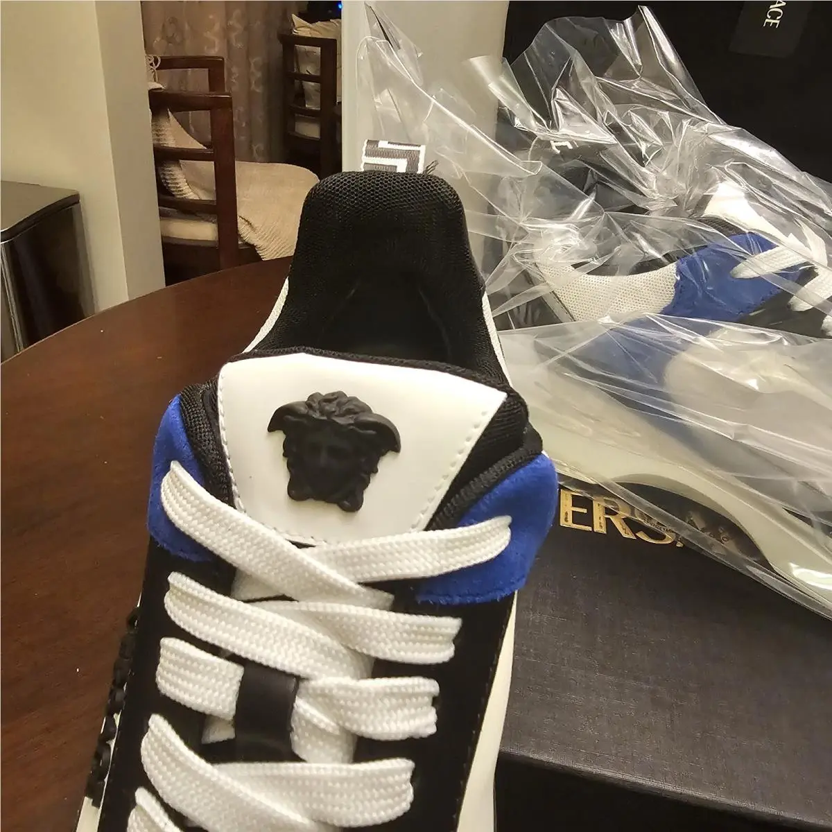 Versace shoes - Versace Medusa - Medusa - 1011942 - White/Black/Blue (UPC: 8056204617942) 6