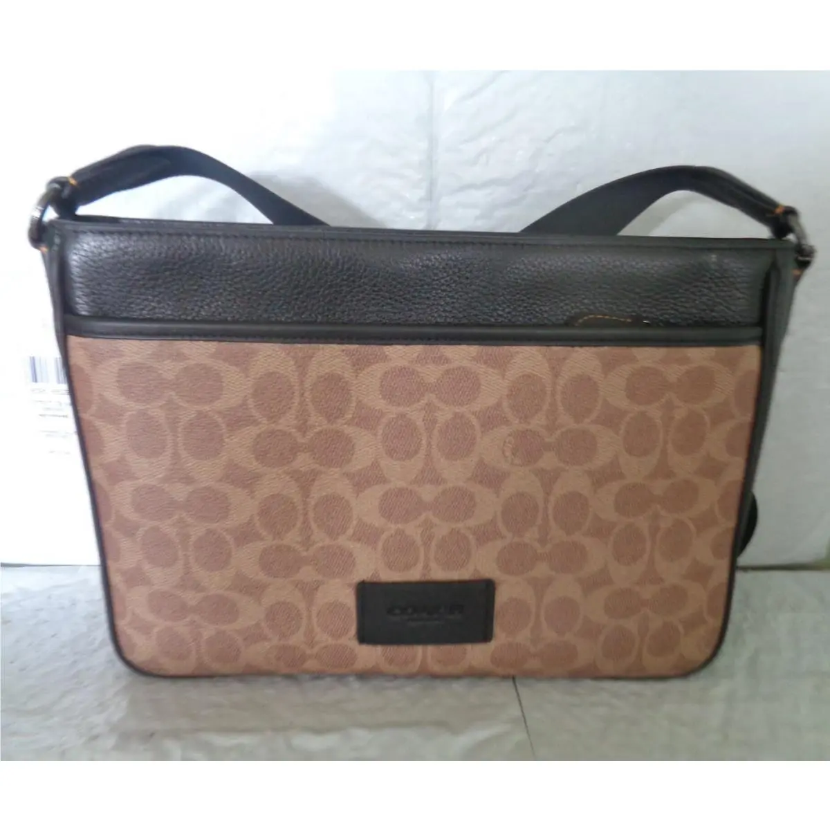 Coach - Men`s Tan / Bk - District Signature Crossbody / Shoulder Bag - CY824