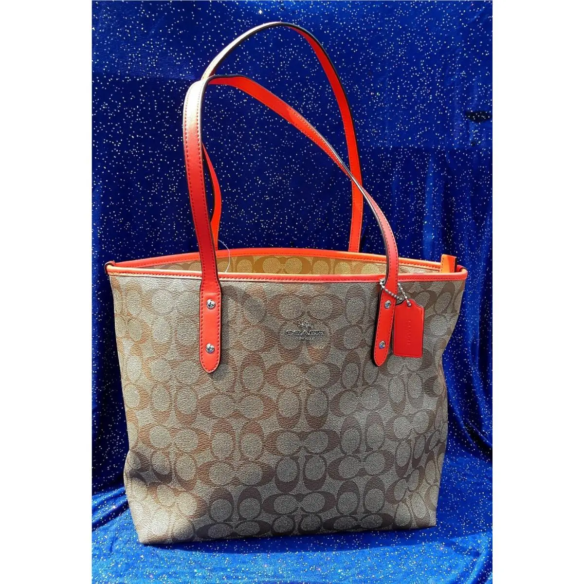 Coach Purse Handbag City Ziptote Sig. Leather W/tag