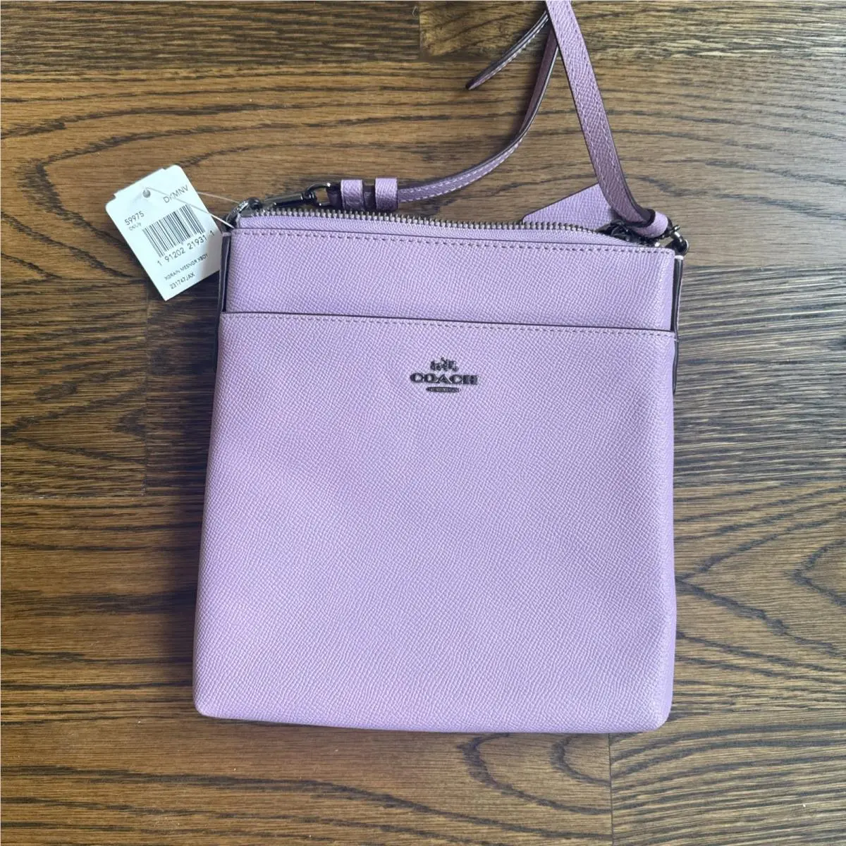 Coach Crossgrain Messenger Crossbody 59975 Sv/lilac