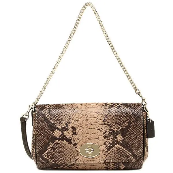 Coach Snake Mini Ruby Crossbody Handbag 35555 IM Light Gold /natural
