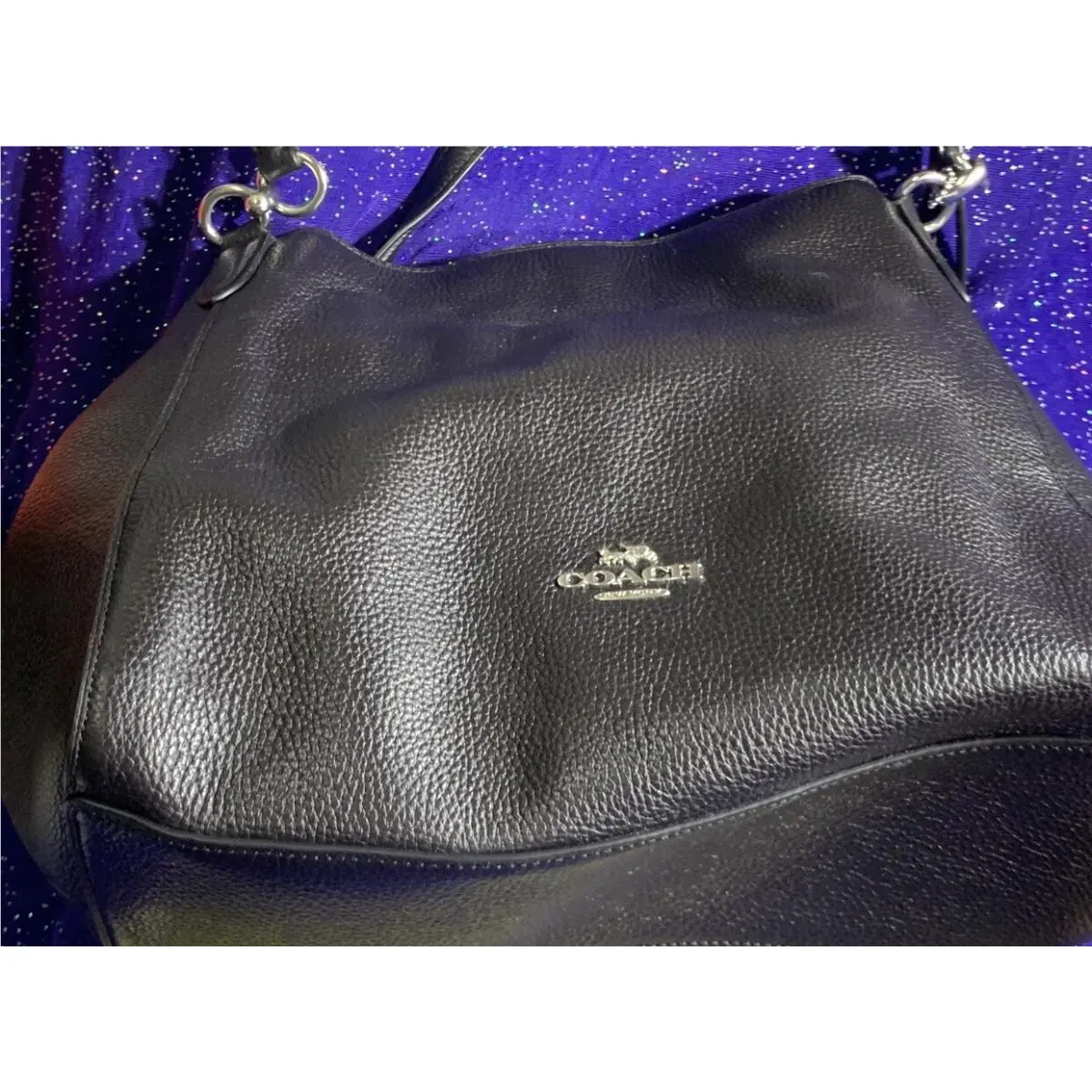 Sexy Coach Black Shoulder Leather Bag Drop Price From Is On
