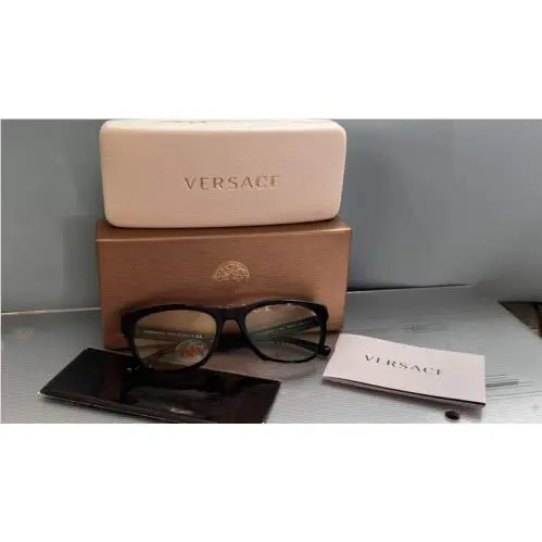 Versace Mod 3263-B-A GB1 Rectangular Black Frame Eyeglasses 31