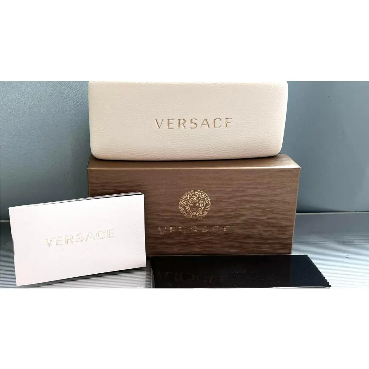 Versace Sunglass and Eyeglasses Case and Cloth 5