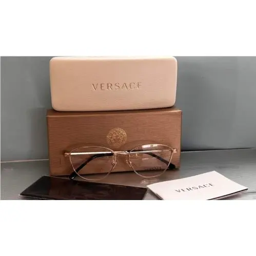 Versace Mod 1253 1252 Gold Oval Frame Eyeglasses 28