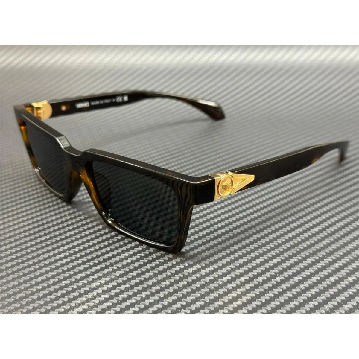 Versace VE4490U 108 87 Havana Grey Men`s 55 mm Sunglasses