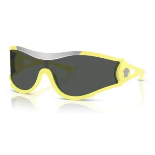 0VE4475 548687 Yellow/dark Grey Mask Men`s Sunglasses by Versace