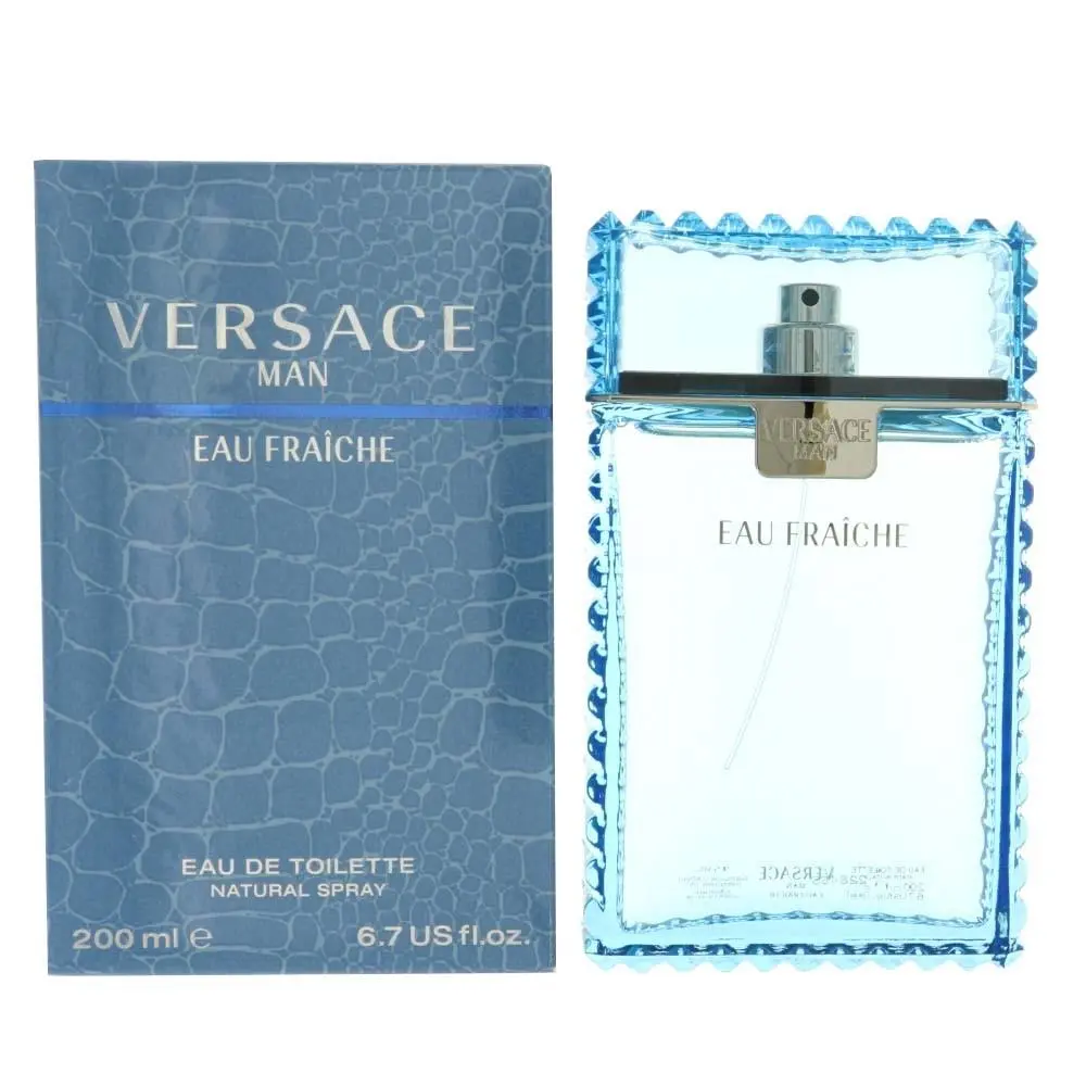 Versace Eau Fraiche by Versace Box For Men 6.7 Oz Eau De Toilette Spray