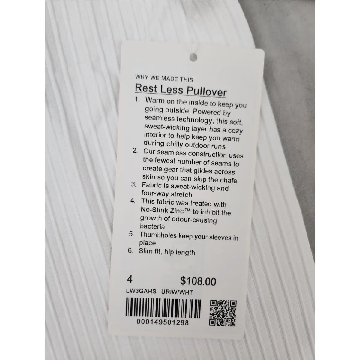 Lululemon clothing - Lululemon Rest Less - Rest Less - White 3
