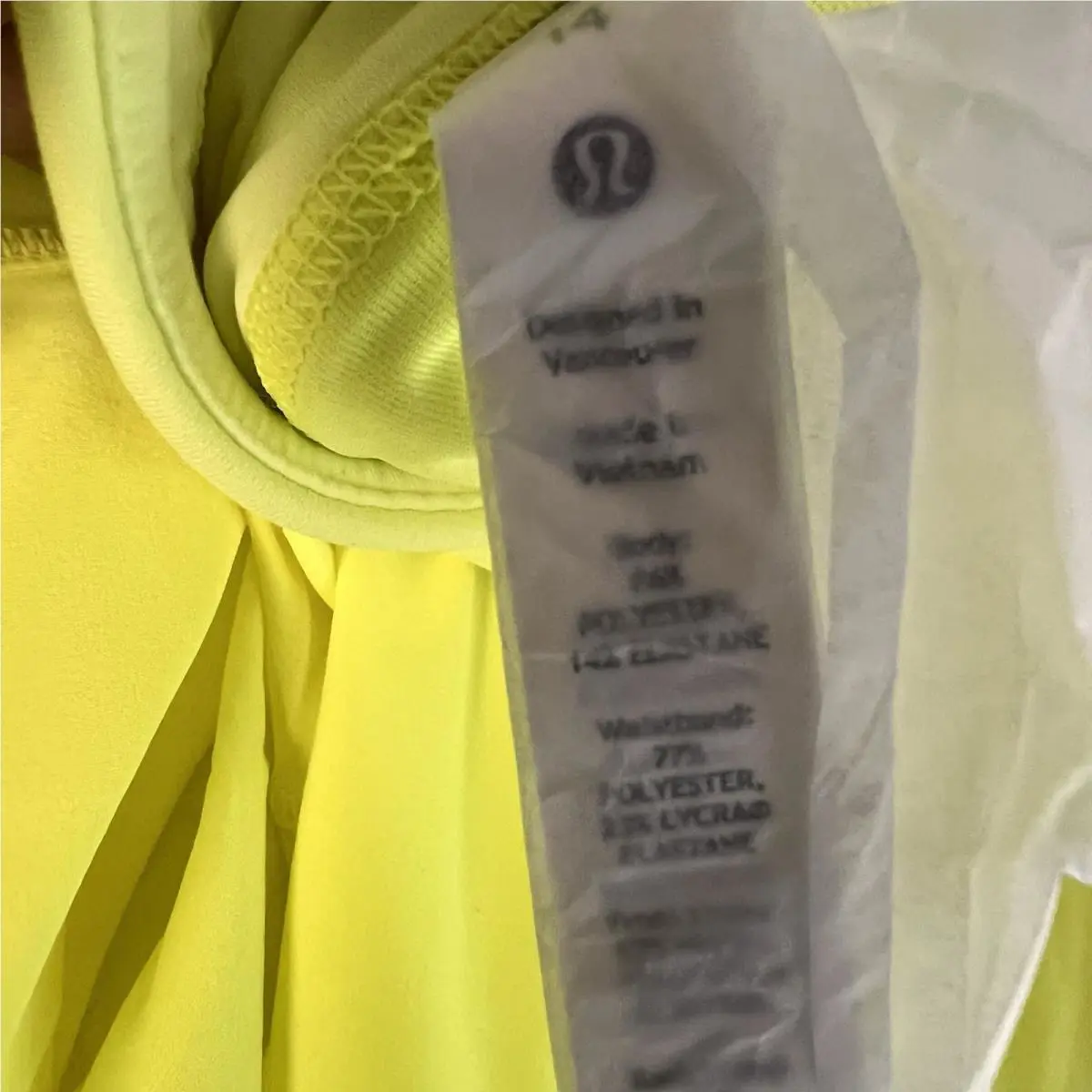 Lululemon clothing - Yellow 7