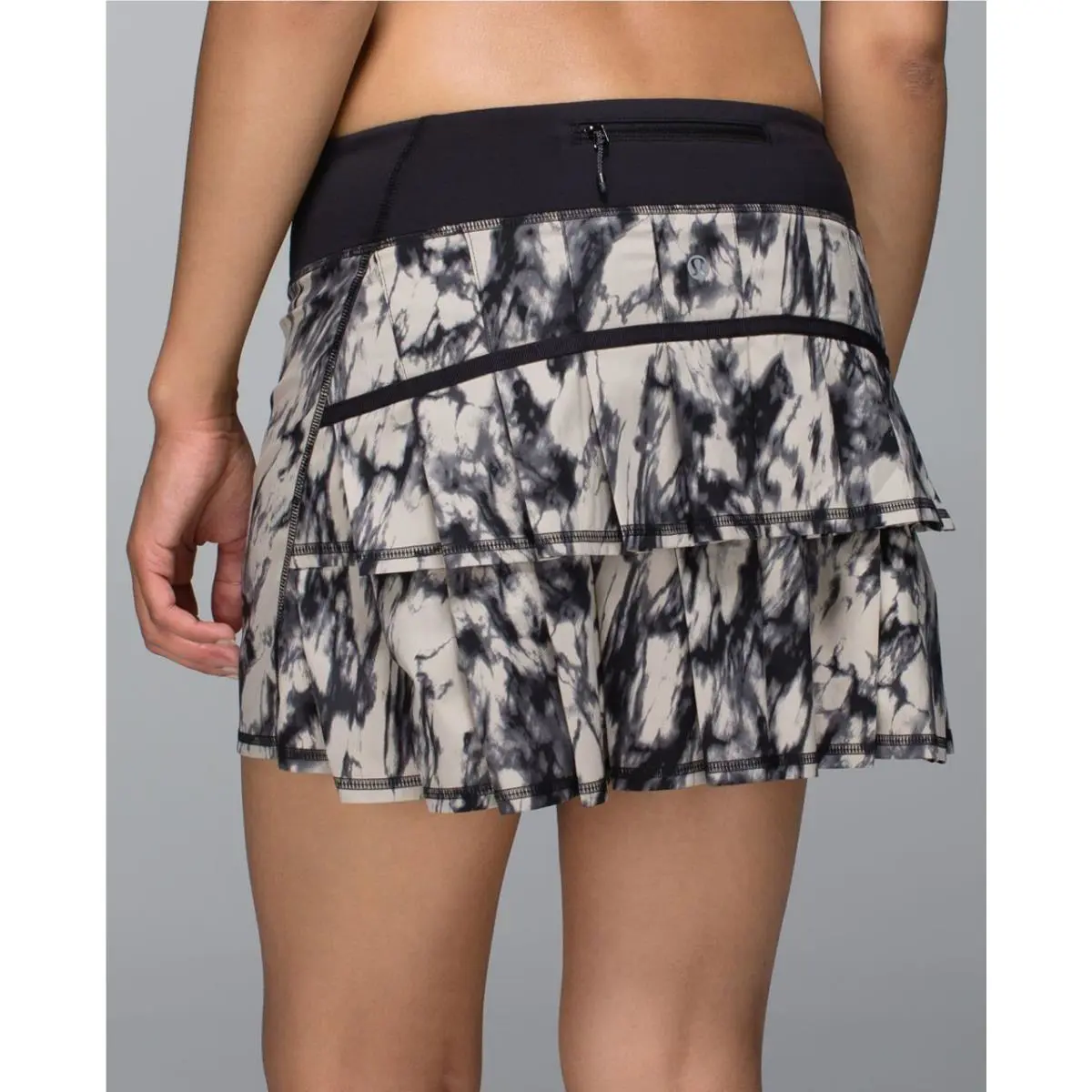Lululemon - Skirt - Pace Setter - Size 08 Tall - Great Granite / Black