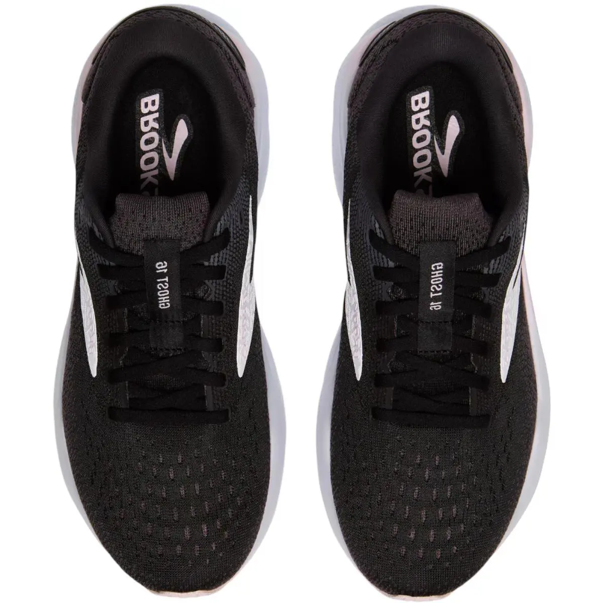 Brooks shoes - Brooks Ghost 16 - Ghost - Black/White/Orchid Ice 2