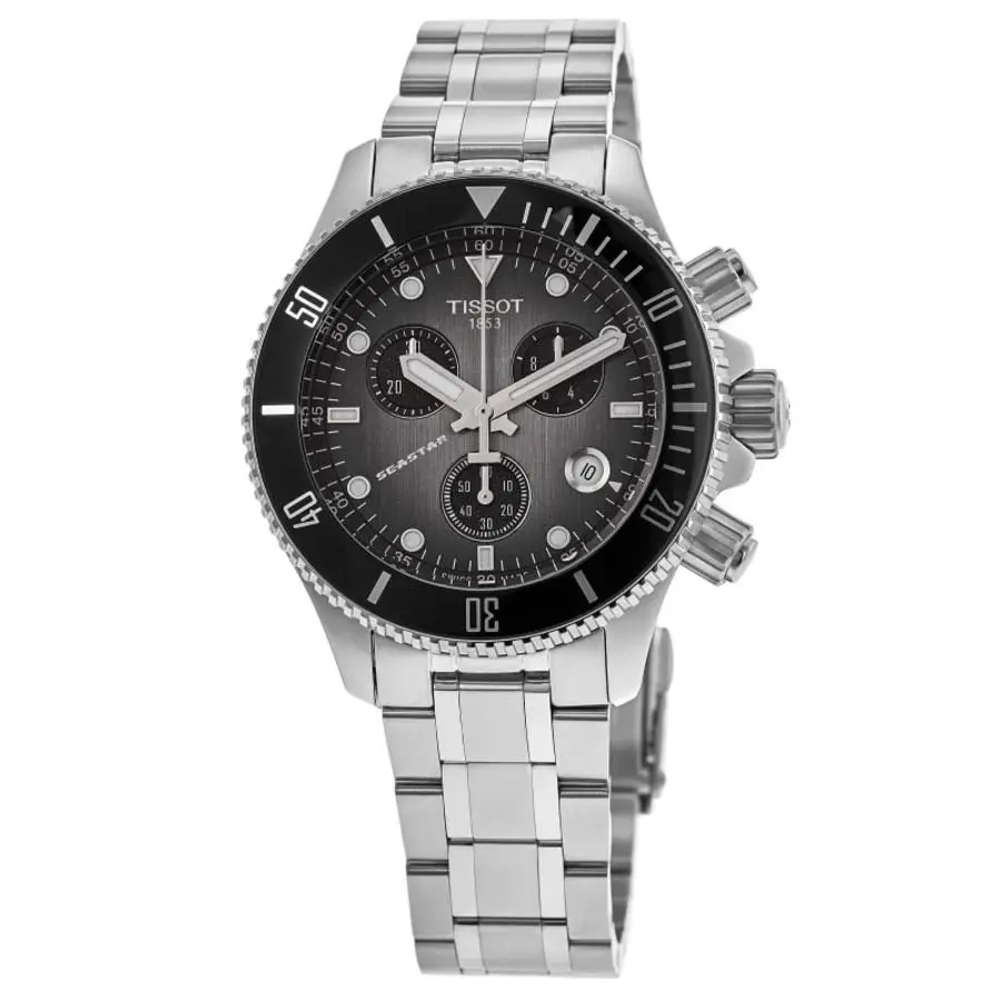 Seastar 1000 Quartz Chronograph Grey Men`s Watch T120.217.11.061.00 by Tissot