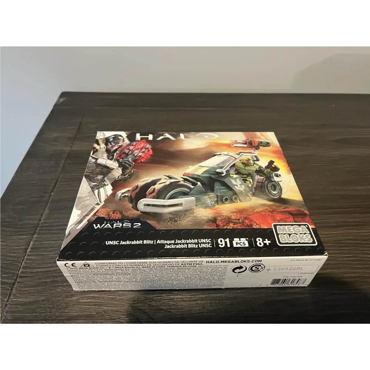 Mega Bloks Halo Unsc Jackrabbit Blitz DPJ90 - 91 Pieces 2016 Box