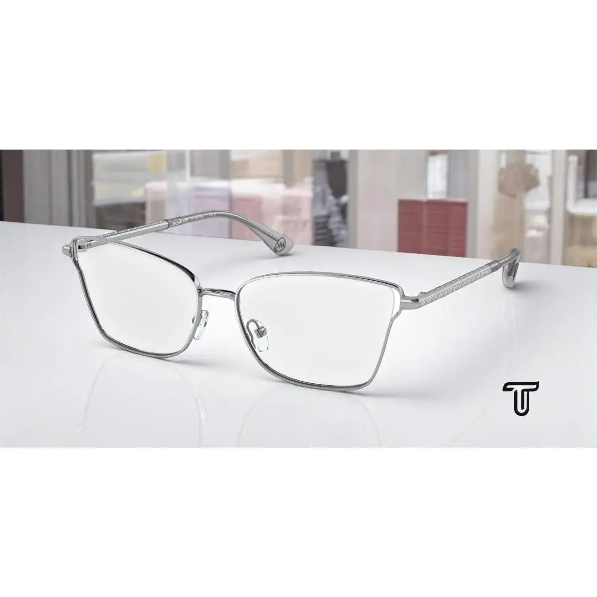 Michael Kors MK3063 1153 Radda Silver Demo Lens 53 mm Women`s Eyeglasses