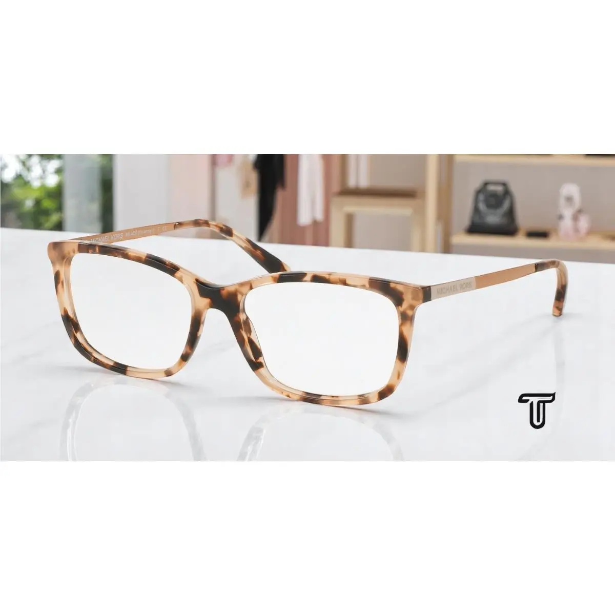 Michael Kors Vivianna II MK4030 3162 Pink Tort Demo Lens 52 Women`s Eyeglasses