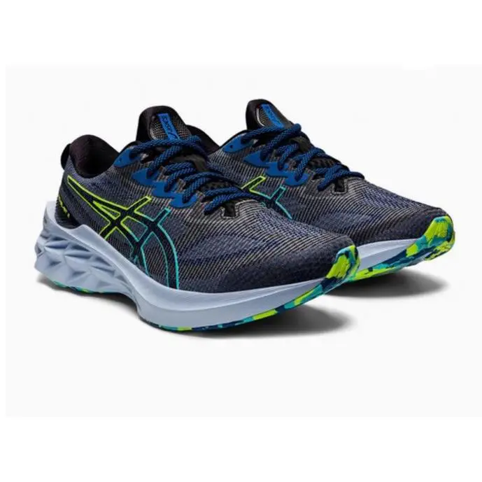 Asics Men s Novablast 2 LE `black Hazard Green` 1011B331-001 Size 14 - Black/ Hazard Green