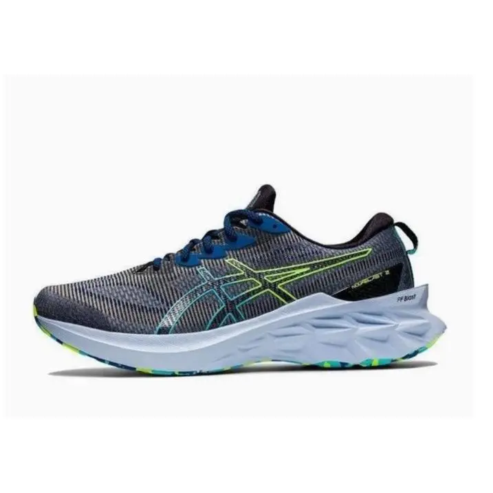 Asics shoes - ASICS Novablast - Novablast - 1011B331-001 - Black/ Hazard Green 2