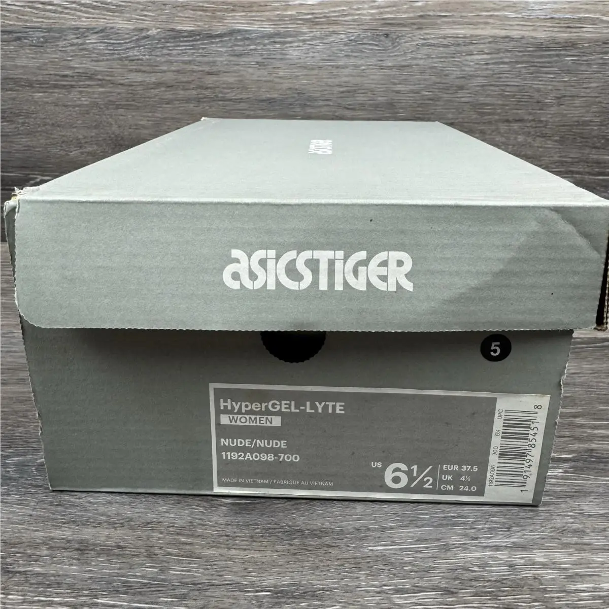Asics shoes - ASICS HyperGEL-Lyte - Beige, Full: Black/Black (UPC: 191497854181) 11