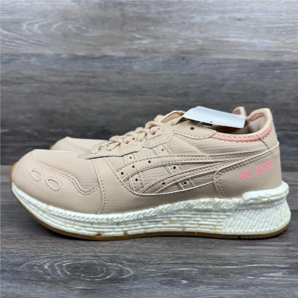 Asics shoes - ASICS HyperGEL-Lyte - Beige, Full: Black/Black (UPC: 191497854181) 4