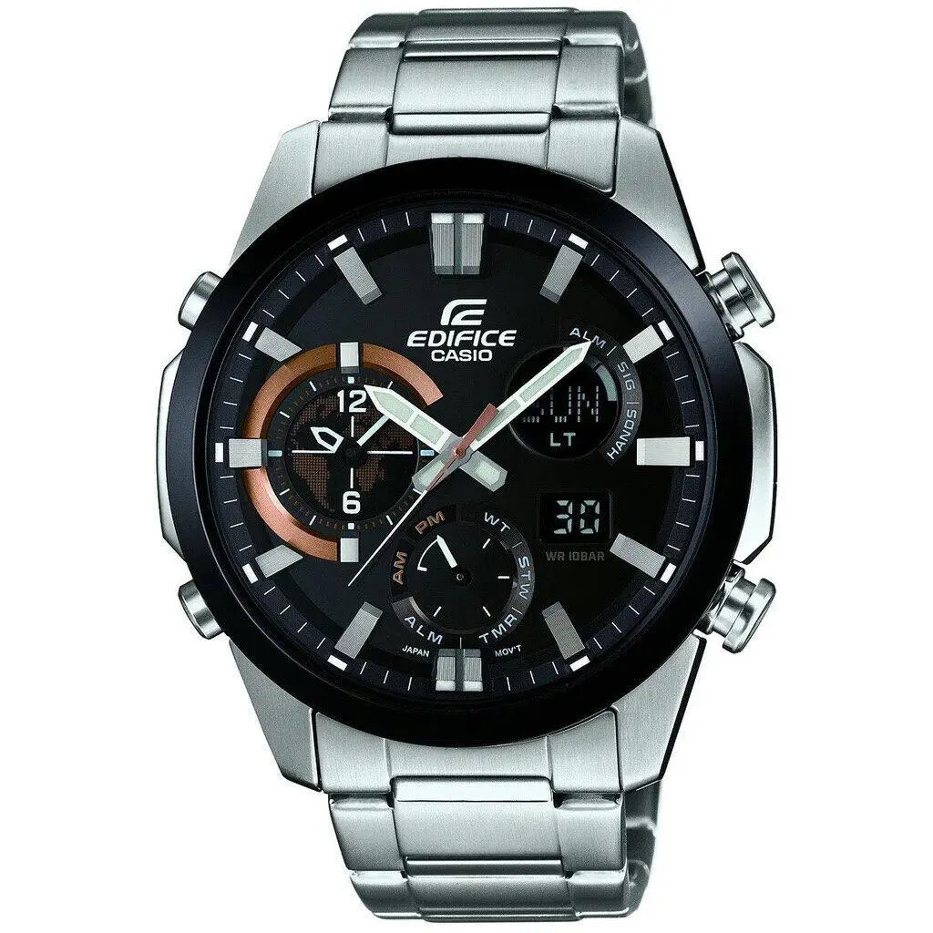 Edifice Analog-digital Dual Time Thermometer Mens Watch ERA500DB-1A by Casio