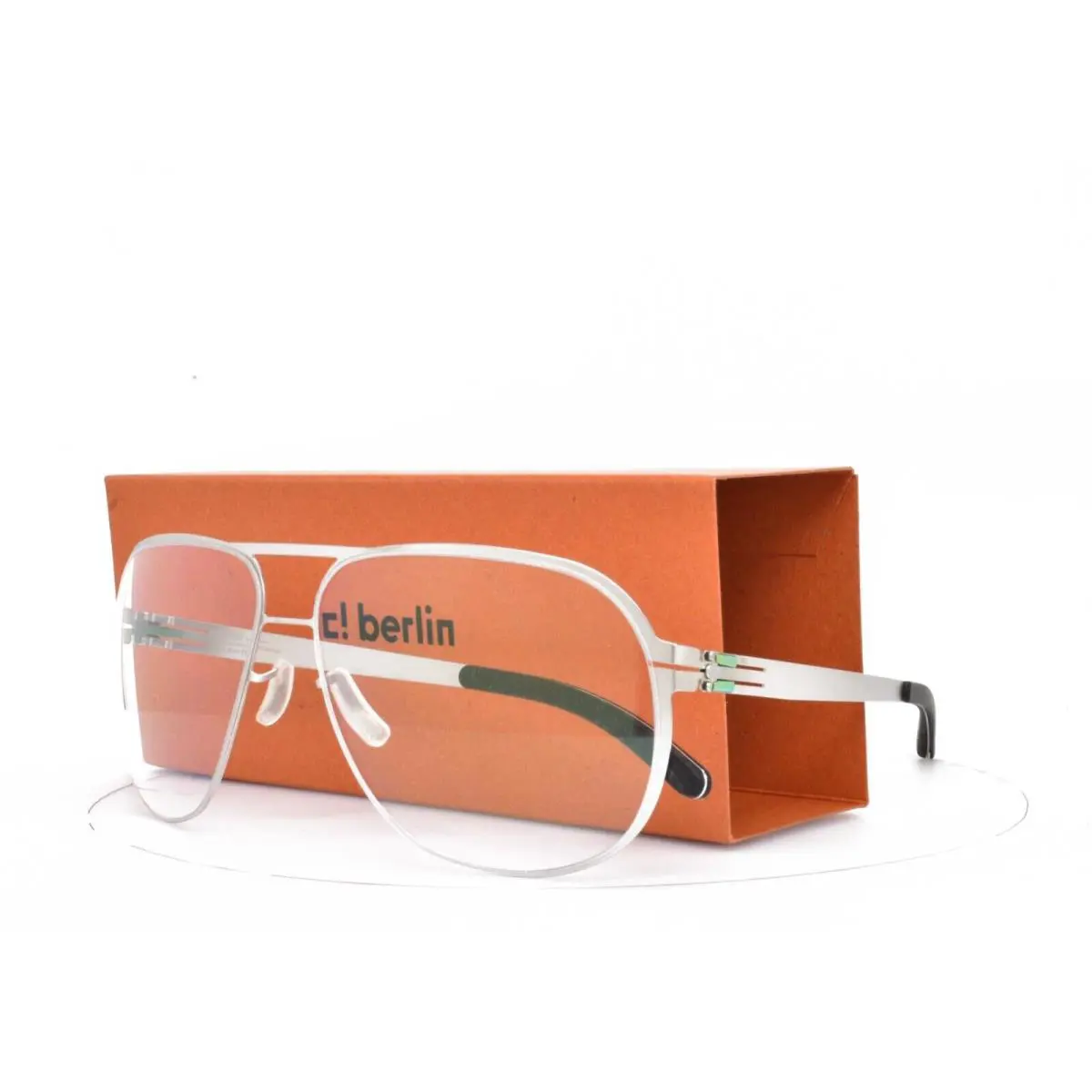 iC Berlin Golf Sunglasses Feather Weight Pearl Silver Aviator Guenther N