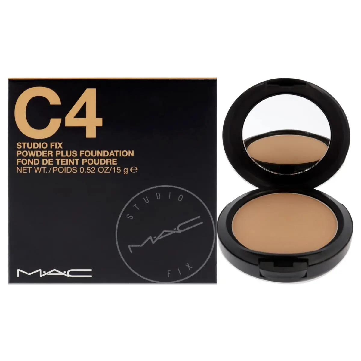Mac Cosmetics C4 Skin Foundation Concealer Powder 0.52 Ounce Full Coverage Matte Finish by MAC Cosmetics