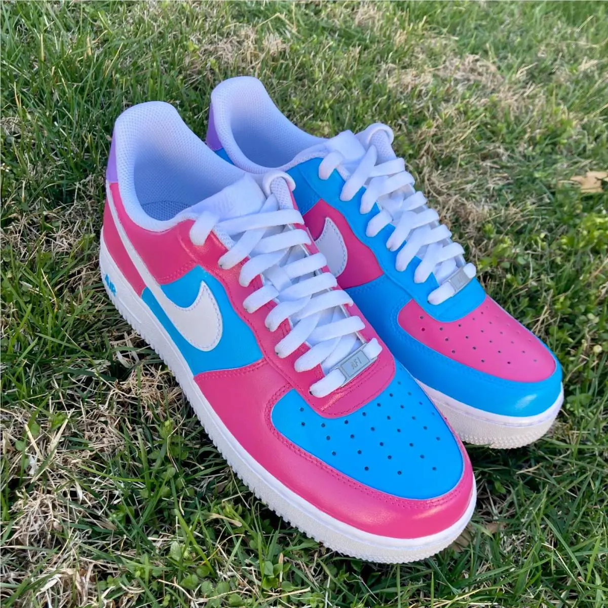Nike shoes - Nike Air Force 1 - Air Force - DD8959-100 - Multicolor, Two Tone: Cotton Candy Pink Blue Purple 8