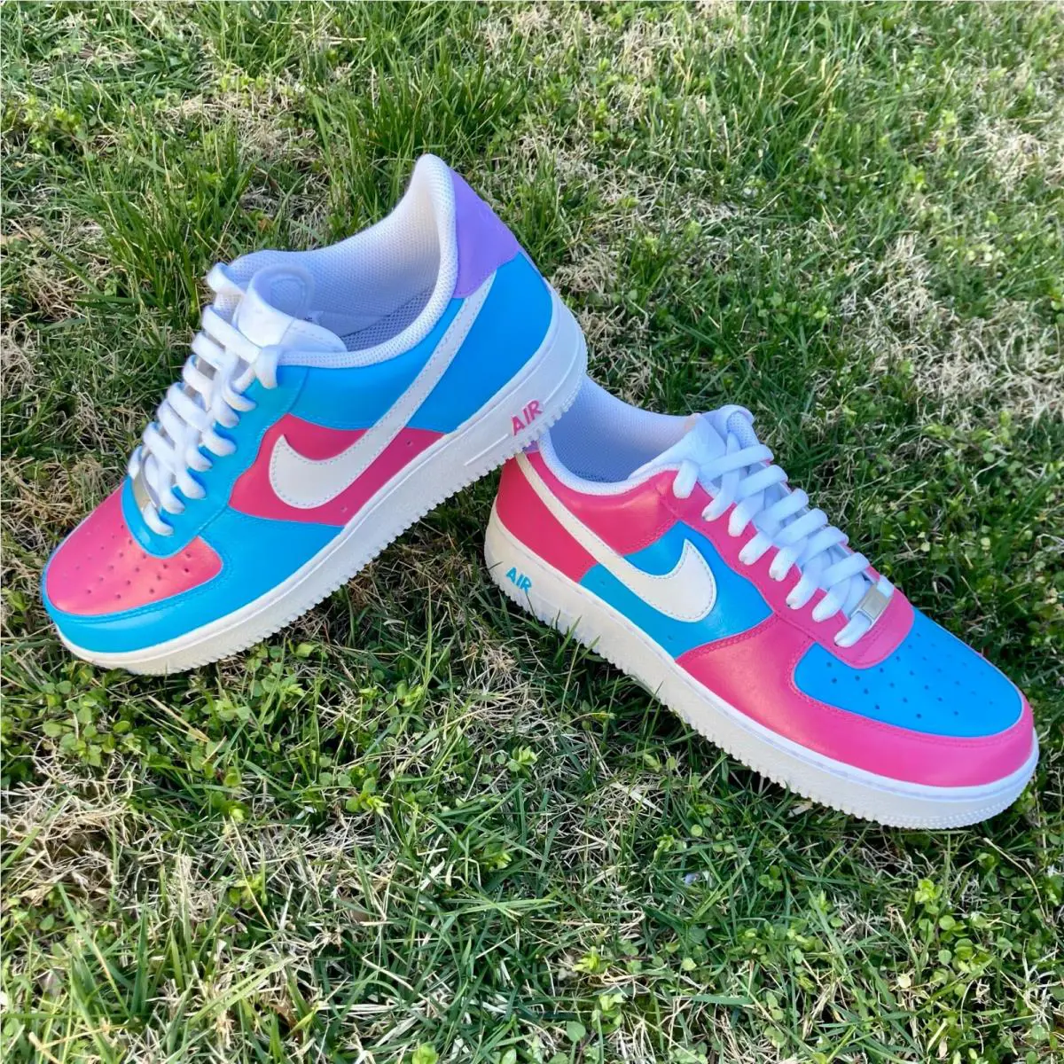 Nike shoes - Nike Air Force 1 - Air Force - DD8959-100 - Multicolor, Two Tone: Cotton Candy Pink Blue Purple 6